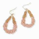 102780, TWISTED BEADED DANGLE EARRING