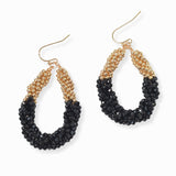 102780, TWISTED BEADED DANGLE EARRING