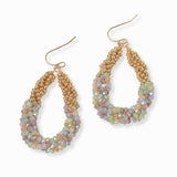 102780, TWISTED BEADED DANGLE EARRING