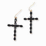 102781, CROSS DANGLE EARRING