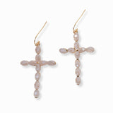 102781, CROSS DANGLE EARRING