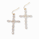 102781, CROSS DANGLE EARRING