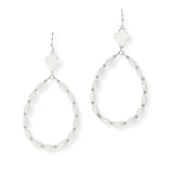 102788, CLOVER ACCENT FRESHWATER PEARL DANGLE EARRING