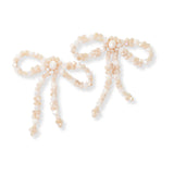 102794, RIBBON BOW BEADED EARRING