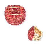 102801, PAVE RHINESTONE STRETCH RING