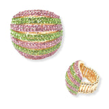 102801, PAVE RHINESTONE STRETCH RING