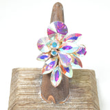 102805, MULTI SHAPE RHINESTONE STRETCH RING