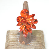 102805, MULTI SHAPE RHINESTONE STRETCH RING