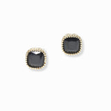 102812, 14K GOLD PLATED, CUBIC ZIRCONIA STUD EARRING