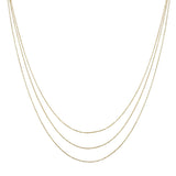 102862, DAINTY CHAIN MULTI LAYERED NECKLACE