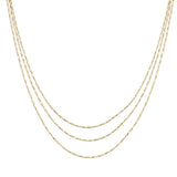 102864, DAINTY CHAIN MULTI LAYERED NECKLACE