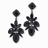 102870, MULTI SHAPE RHINESTONE DANGLE EARRING