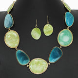 102871, GEOMETRIC CELLULOID ACETATE NECKLACE