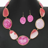 102871, GEOMETRIC CELLULOID ACETATE NECKLACE