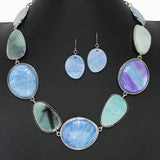 102871, GEOMETRIC CELLULOID ACETATE NECKLACE