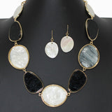 102871, GEOMETRIC CELLULOID ACETATE NECKLACE