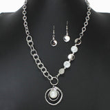 102874, FRESHWATER PEARL ACCENT METAL NECKLACE