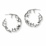 102896, WESTERN ANTLER HOOP EARRING