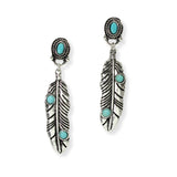 102903, WESTERN LEAF DANGLE EARRING