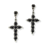 102912, WESTERN CROSS DANGLE EARRING