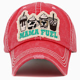 102927, "MAMA FUEL" WASHED VINTAGE BALL CAP