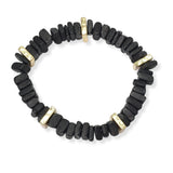 102931, NATURAL CUT WOOD STRETCH BRACELET