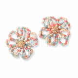 102933, FLOWER BEADED EARRING