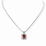102950, GEOMETRIC CUBIC ZIRCONIA DESIGNER INSPIRED PENDANT NECKLACE