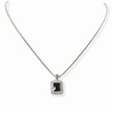 102950, GEOMETRIC CUBIC ZIRCONIA DESIGNER INSPIRED PENDANT NECKLACE