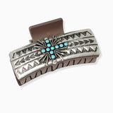 102968, WESTERN CROSS RECTANGULAR GRANDER HAIR CLAW