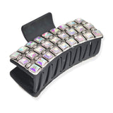 102969, WESTERN RHINESTONE ACCENT RECTANGULAR GRANDER HAIR CLAW