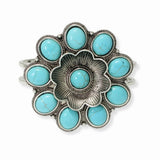 102980, WESTERN FLOWER HINGED BRACELET