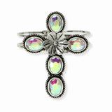 102981, WESTERN CROSS HINGED BRACELET