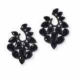 102990, TEARDROP RHINESTONE ACCENT EVENING EARRING