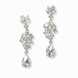 102992, MULTI SHAPE RHINESTONE DANGLE EARRING