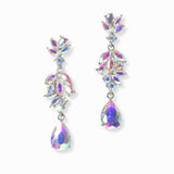 102992, MULTI SHAPE RHINESTONE DANGLE EARRING