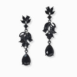 102992, MULTI SHAPE RHINESTONE DANGLE EARRING