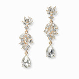 102992, MULTI SHAPE RHINESTONE DANGLE EARRING