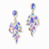 102993, GEOMETRIC SHAPE RHINESTONE DANGLE EARRING