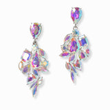 102993, GEOMETRIC SHAPE RHINESTONE DANGLE EARRING