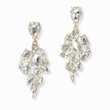 102993, GEOMETRIC SHAPE RHINESTONE DANGLE EARRING