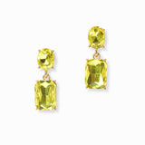 102994, RECTANGLE RHINESTONE DANGLE EARRING