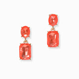 102994, RECTANGLE RHINESTONE DANGLE EARRING
