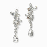 102997, MULTI SHAPE RHINESTONE DANGLE EARRING