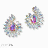 103000, RHINESTONE EVENING CLIP ON EARRING