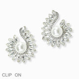 103000, RHINESTONE EVENING CLIP ON EARRING