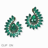 103000, RHINESTONE EVENING CLIP ON EARRING