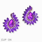 103000, RHINESTONE EVENING CLIP ON EARRING