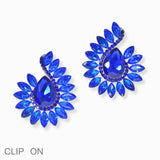 103000, RHINESTONE EVENING CLIP ON EARRING