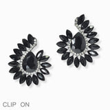 103000, RHINESTONE EVENING CLIP ON EARRING